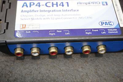 PAC Audio Amplifier Intergation Interface AmpPRO AP4-CH41 Chrysler ...