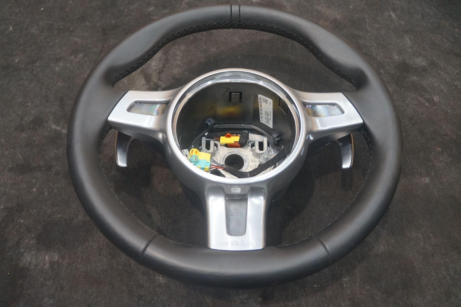 Driver Steering Wheel Black Sport 99134780360 A34 Oem Porsche 911 991 