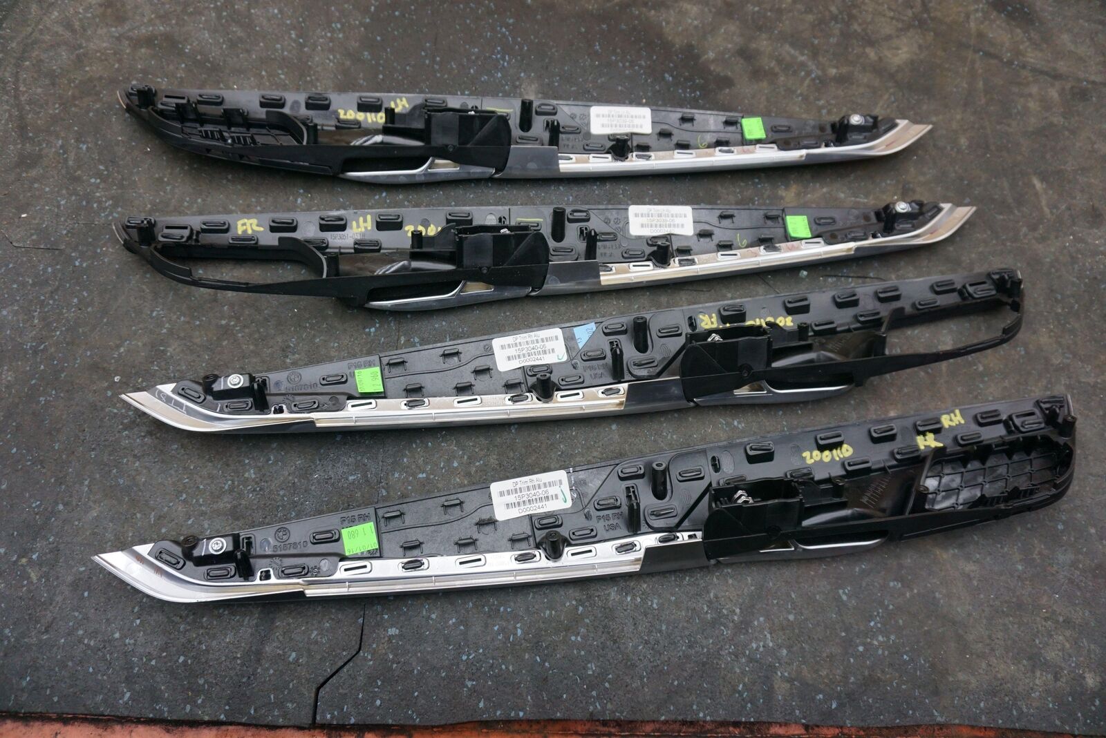 Set Of 4 Front Rear Left Right Door Insert Panel Trim Oem Bmw X5