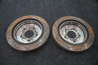 Set 2 Rear Left Right Disc Brake Rotor Drilled Slotted Chevrolet Corvette C6 - Image 6