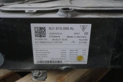 79 Kwh Lithium Ion Battery Pack Assembly Oem 9J1915099AL Porsche Taycan 2020+ - Image 7