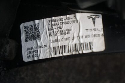 Rear Left Mid C Pillar Cover Trim Panel 1587662-00-D Tesla Model S 2021-23 *Note - Image 3