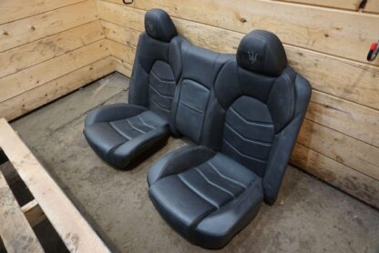 Set Front Rear Seat Assembly Black Leather Maserati Granturismo M145 13-19 *Note - Image 6