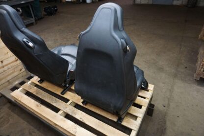 Set Front Rear Seat Assembly Black Leather Maserati Granturismo M145 13-19 *Note - Image 9