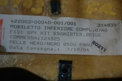 Upper Center Console Tunnel Armrest 65158600 OEM Ferrari 360 Spider 2005 - Image 8