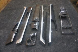 Set 8 Dashboard Door Center Console Wood Trim 97055538103 Porsche Panamera 10-16