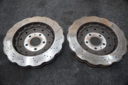 Set 2 Front Left Right Disc Brake Rotor 8T0615301 OEM Audi RS5 2013-15 R8 - Image 4