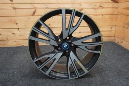 Rear Right 20X8.5 15 W Spoke Wheel Machined Black 36116857573 BMW I8 14-20 *Note