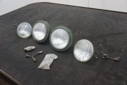 Set 4 Front Headlight Head Lamp OEM AM General Hummer Humvee H1 M998 1992 - Image 3