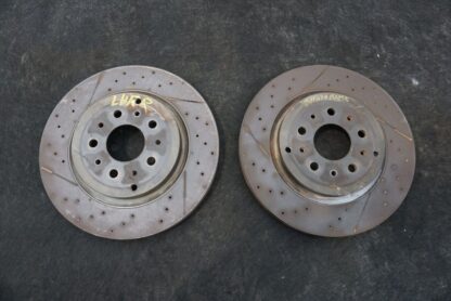 Set Rear Left & Right Disc Brake Rotor 228411 Maserati Granturismo S M145 08-14+