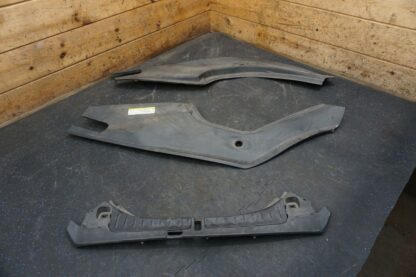 Set of 3 Front Left Right Center Trunk Compartment Liner Trim Tesla Model S 2014 - Image 2