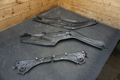 Set of 3 Front Left Right Center Trunk Compartment Liner Trim Tesla Model S 2014 - Image 3