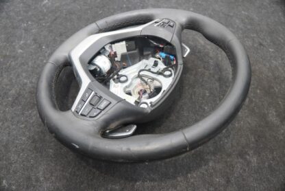 Driver Steering Wheel Heated Black Leather 32306877873 BMW X5 F15 2014-18 *Note* - Image 4