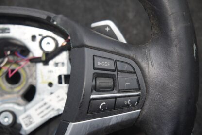 Driver Steering Wheel Heated Black Leather 32306877873 BMW X5 F15 2014-18 *Note* - Image 8