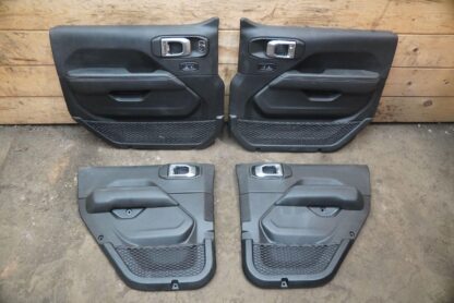 Set Front Rear Interior Door Trim Panel 5ZW851A3AH OEM Jeep Wrangler JL 2018-23