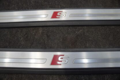 Set 2 Front Door Sill Scuff Plate Trim Cover Panel Strip 8V4947417 Audi S3 17-20 - Image 3