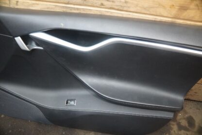 Set Front Rear Left Right Interior Door Trim Panel Black OEM Tesla Model S 2015 - Image 3