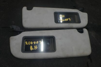 Set 2 Sun Visor Shade Mirror Silver Suede 4G0857551 OEM Audi S7 2013 - Image 2