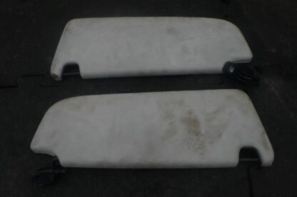 Set 2 Sun Visor Shade Mirror Silver Suede 4G0857551 OEM Audi S7 2013 - Image 3