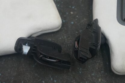 Set 2 Sun Visor Shade Mirror Silver Suede 4G0857551 OEM Audi S7 2013 - Image 4