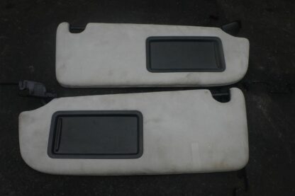 Set 2 Sun Visor Shade Mirror Silver Suede 4G0857551 OEM Audi S7 2013