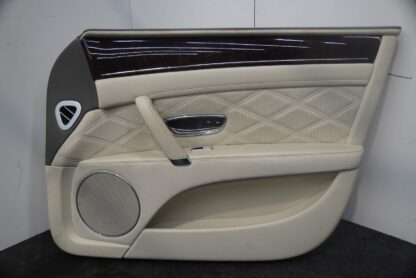 Front Right Passenger Interior Door Trim Panel Cream Gray Bentley Flying Spur 14