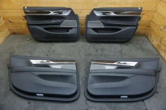 Set of 4 Front Rear Door Trim Dakota Black (LCSW) S4B7A BMW 740 750 M760 2016-19