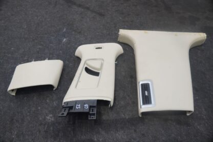 Right B Pillar Post Cover Trim Panel Cream 4W0867240 Bentley Flying Spur 2013-18 - Image 2