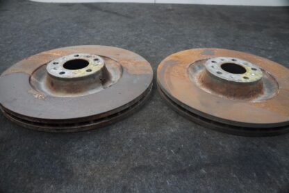 Set 2 Front Disc Brake Rotor 3W0615301K OEM Bentley Flying Spur 2006-13+ GT GTC - Image 2