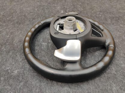 Sport Steering Wheel Paddle Shift Black Silver 32304098027 OEM BMW i8 2014-17 - Image 3