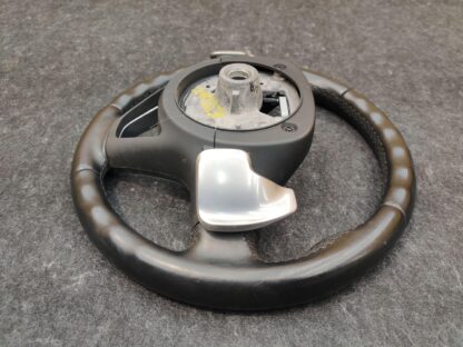 Sport Steering Wheel Paddle Shift Black Silver 32304098027 OEM BMW i8 2014-17 - Image 4