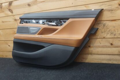 Right Rear Interior Door Trim Panel Cognac 51427448404 Bmw 740 750 760 2016-19 - Image 2