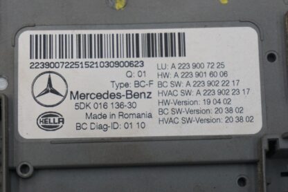 Signal Acquisition Actuation Module A2239007225 Mercedes S580 W223 2021-24 *Note - Image 10