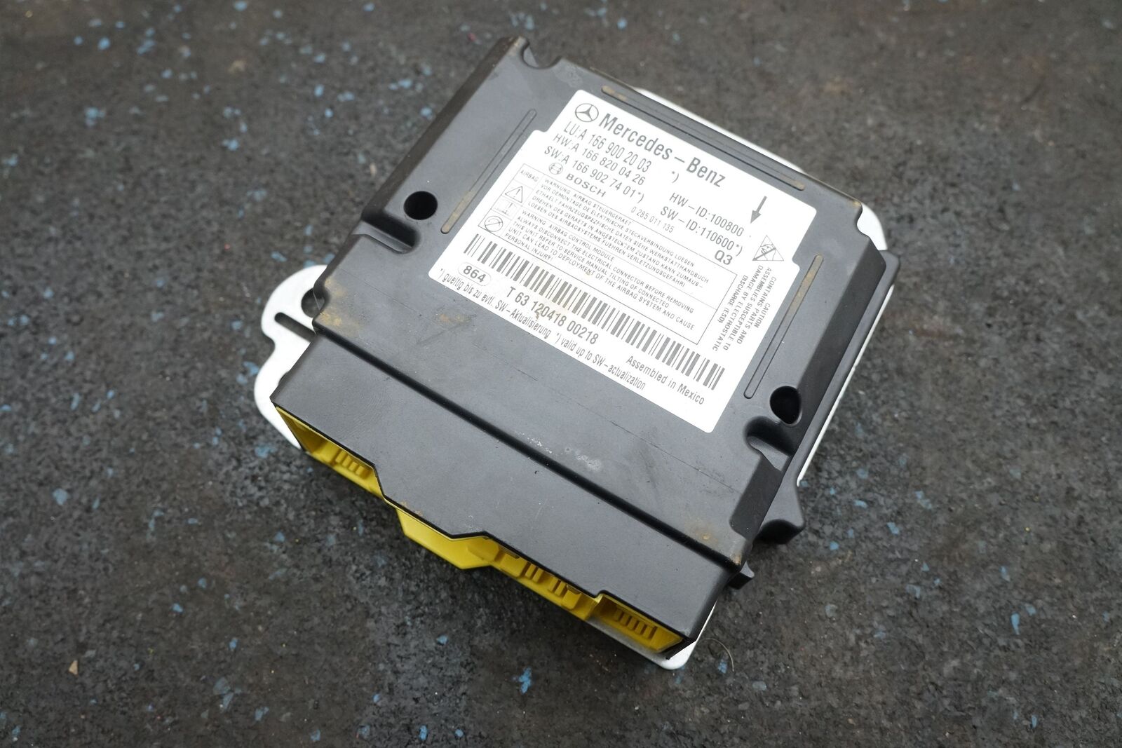 Airbag Control Module 1669002003 Oem Mercedes Ml63 Amg Ml350 Ml550 W166 2012 13