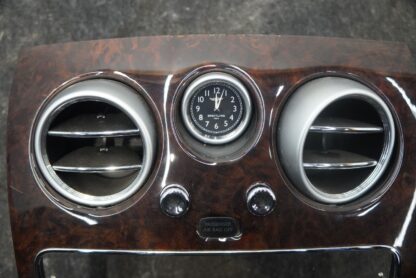 Center Dash Air Vent Wood Trim Panel Clock 3W0919204AC Bentley Flying Spur 2014 - Image 2