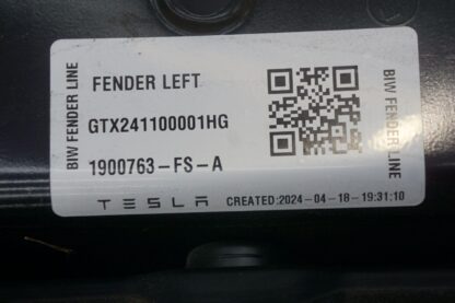 Front Left Fender Wing Panel 1900763-FS-A Tesla Cybertruck Foundation 24 *Note - Image 2