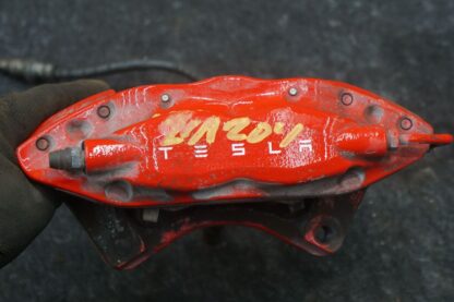 Rear Left Brake Caliper Red Brembo OEM 1078541-01-B Tesla Model S 2012-2020