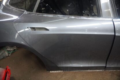 Rear Right Door Shell Midnight Silver (PMNG) OEM Tesla Model S 2015 - Image 2