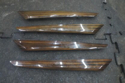 Set 4 Door Trim Panel Ebano Wood Insert Molding 670015139 Maserati Ghibli 2014
