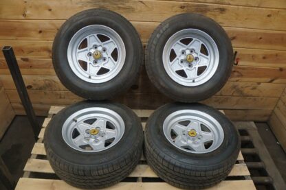 Set Campagnolo Wheel Rim Tire 14x6.5" Michelin Pilot OEM 108751 Ferrari 308 208