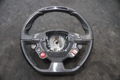 Driver Steering Wheel Black Carbon Fiber Trim 86590100 Ferrari 458 2015 *Note*