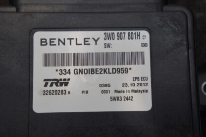 Electronic Parking Brake Control Module 3W0907801H Bentley Flying Spur 2006-13+ - Image 4