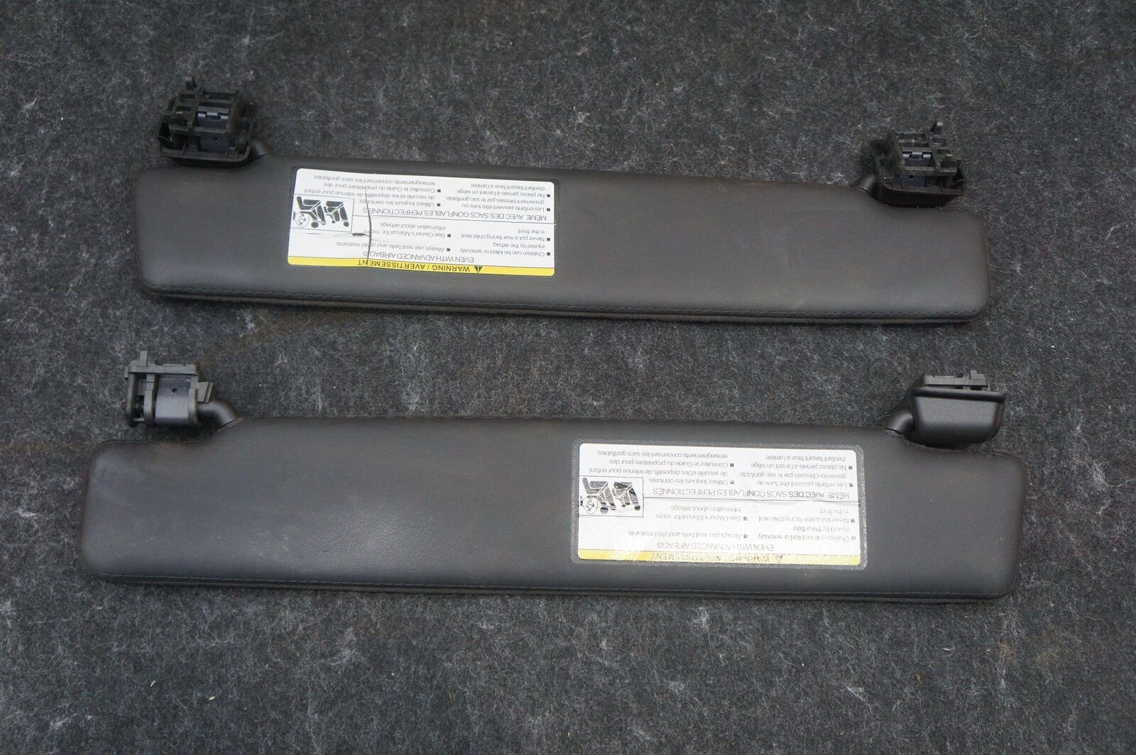 Set Left & Right Windshield Sun Visor W/ Mirror T2r14482pvj Jaguar F-type 15-23 - Image 2