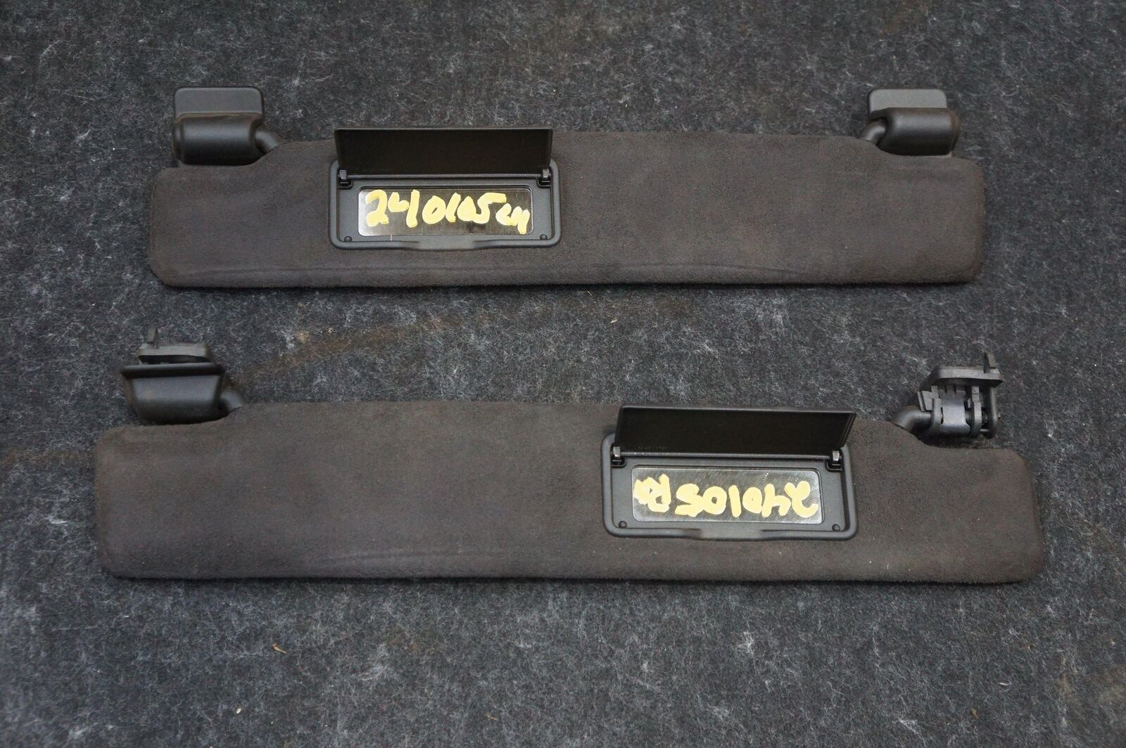 Set Left & Right Windshield Sun Visor W/ Mirror T2r14482pvj Jaguar F-type 15-23 - Image 3