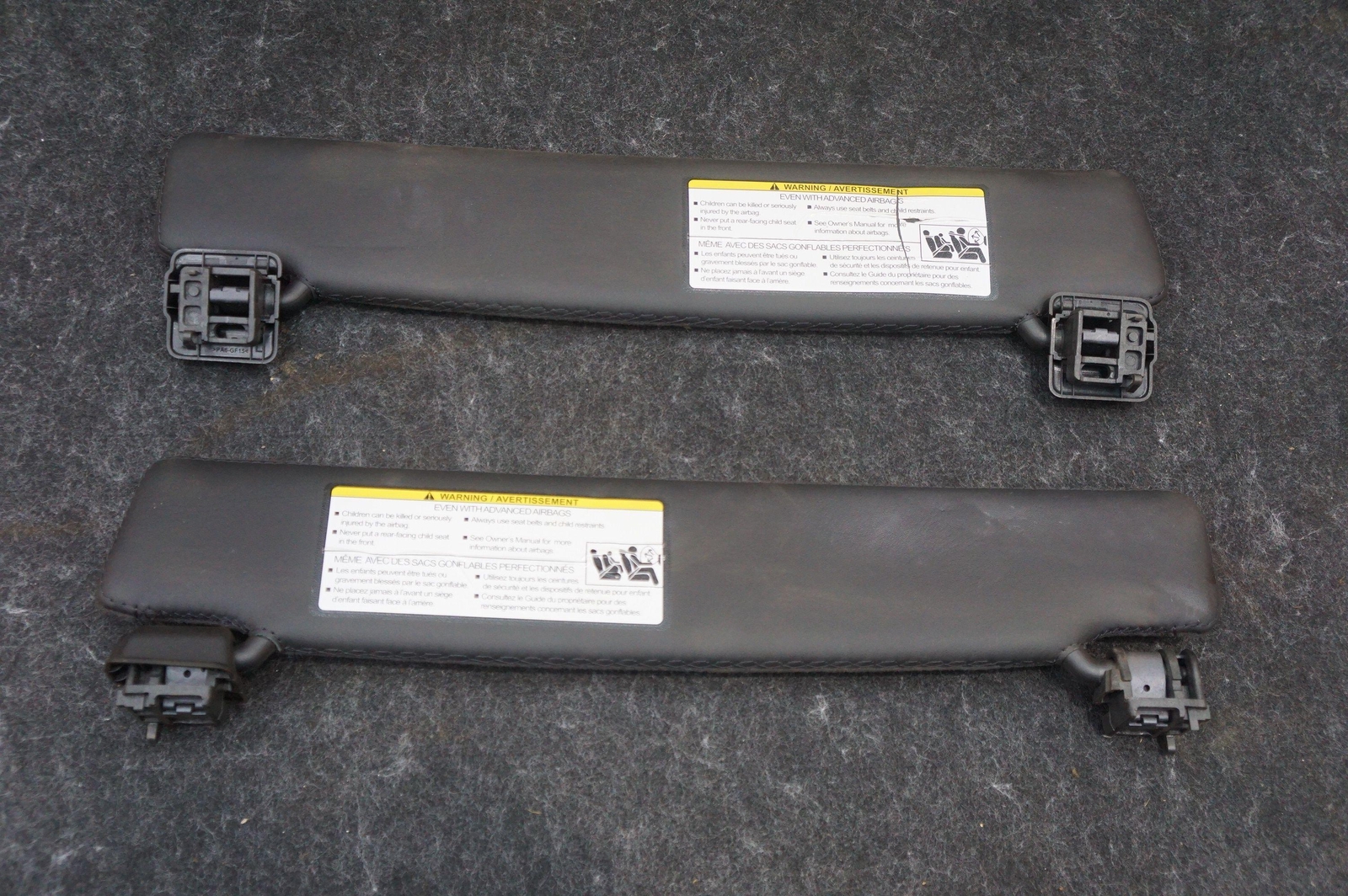 Set Left & Right Windshield Sun Visor W/ Mirror T2r14482pvj Jaguar F-type 15-23 - Image 7