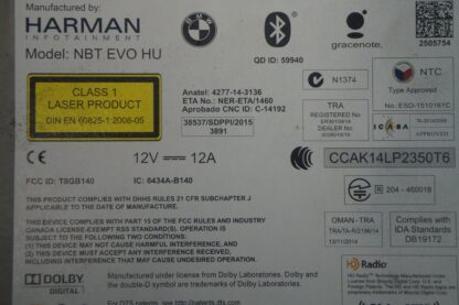 AM FM Radio Receiver Navigation CD Player 65126824597 BMW 750i 740 G11 G12 16-19 - Image 5