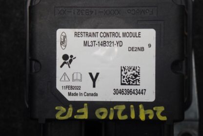 Air Safety Bag Restraint Control Module ECU ML3Z14B321Y OEM Ford F150 2021-23 - Image 4