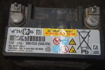 Auxiliary Battery 12V 56029759AB OEM Jeep Wrangler JL 2021 - Image 3