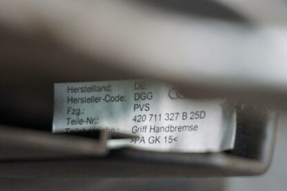 Emergency Parking Brake Handle Lever 420711305A 420711327C25D OEM Audi R8 08-15 - Image 7