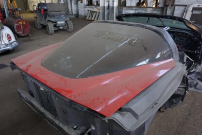 Rear Trunk Deck Lid Victory Red (74U) Coupe OEM 887413 Corvette C6 2005-13 - Image 3